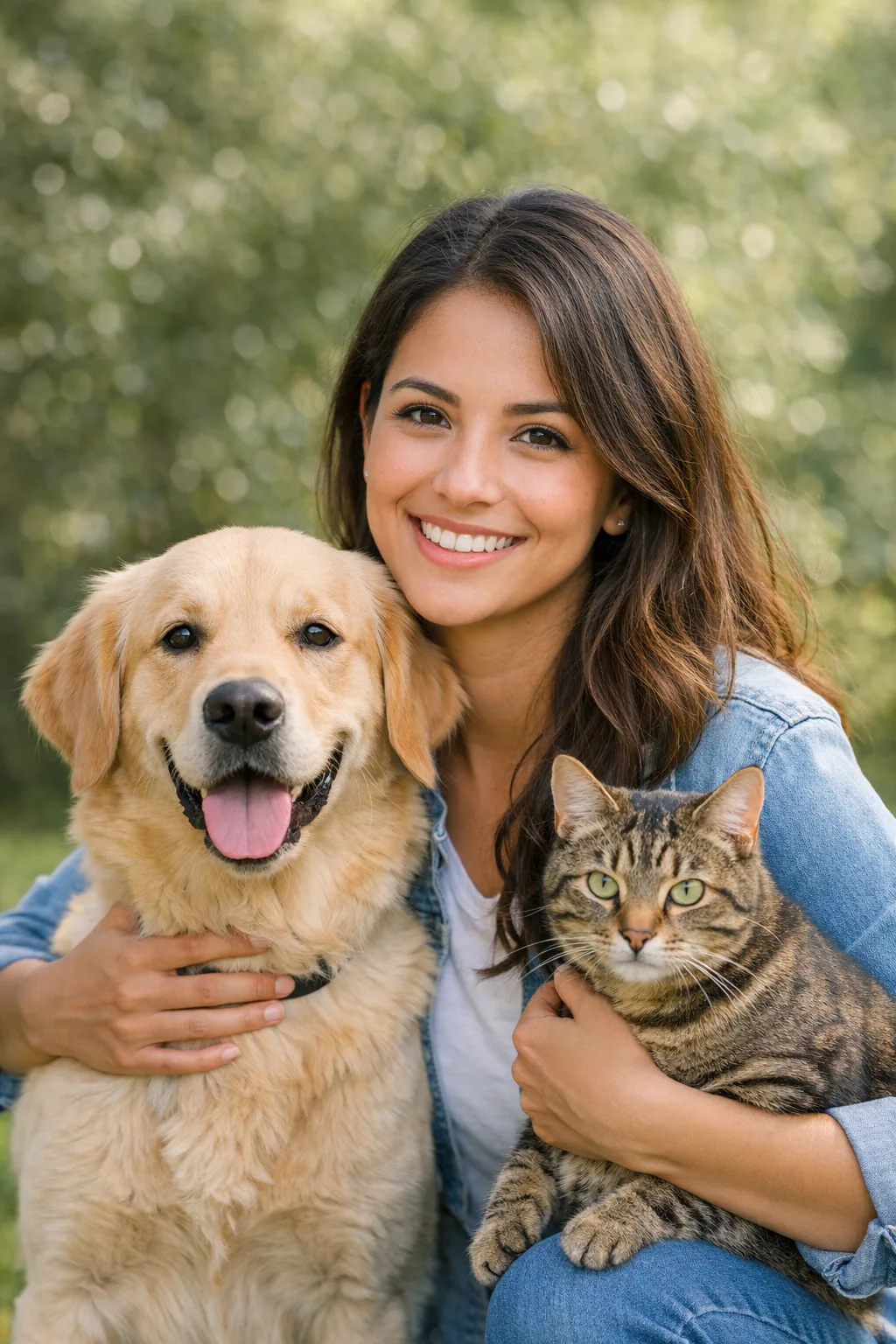 sofía e sus mascotas