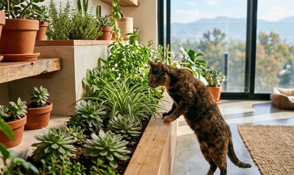 Guía de plantas pet-friendly: Cómo armar un jardín seguro para tu gato en México