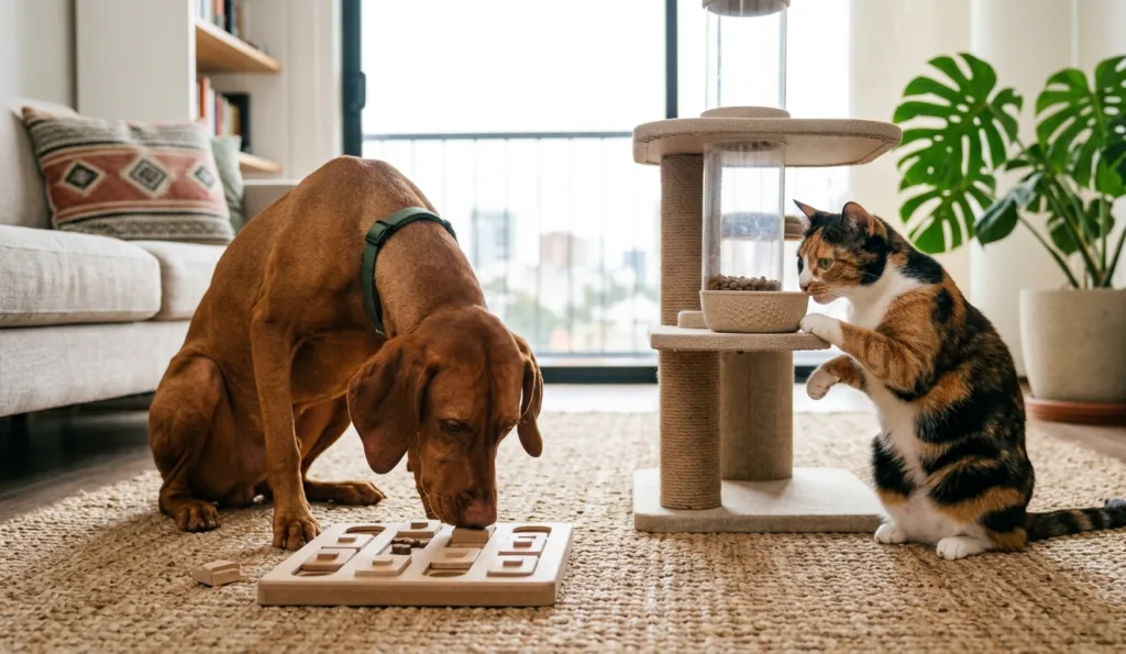 Beneficios de los juguetes de inteligencia para perros y gatos: Guía de estimulación mental