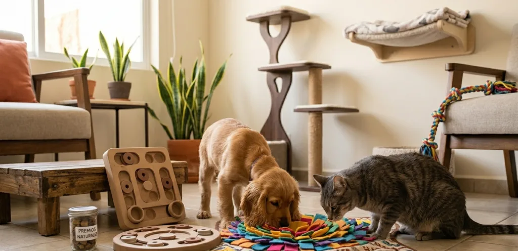 Guía de Enriquecimiento Ambiental para Mascotas: Bienestar y Estímulo Mental en Casa