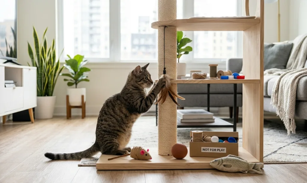 Juguetes seguros para gatos: Guía completa de materiales, riesgos ocultos y selección inteligente